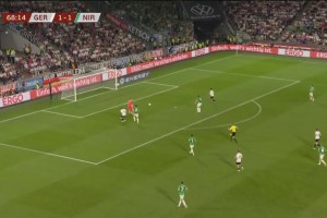 德国队再度领先！劳姆精准制导，阿米里包抄空门得手